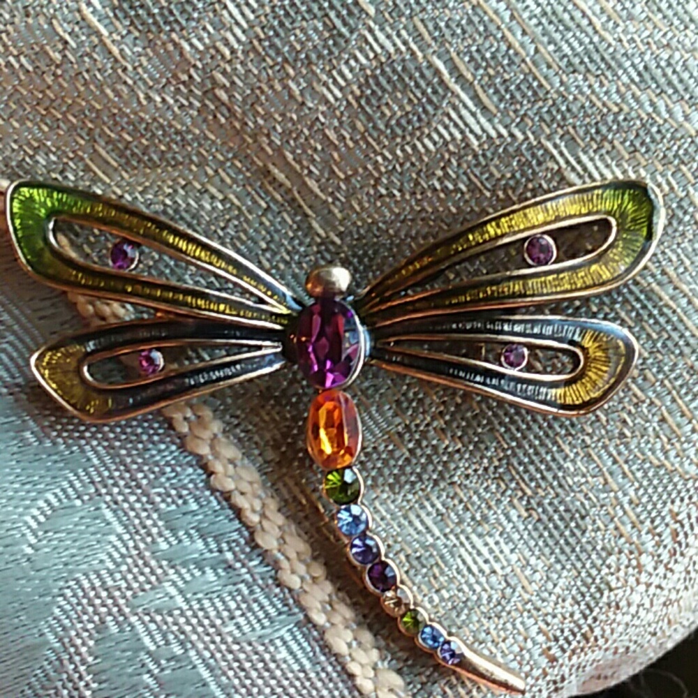 MONET DAZZLING FIREFLY JEWELERY PIN/ BROOCH